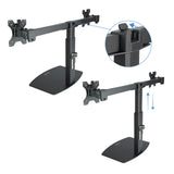 Support double-écran à poser Tooq DB1727TN 17"-27" (6kg max) (Noir)
