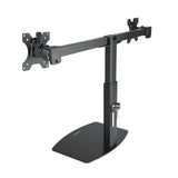 Support double-écran à poser Tooq DB1727TN 17"-27" (6kg max) (Noir)