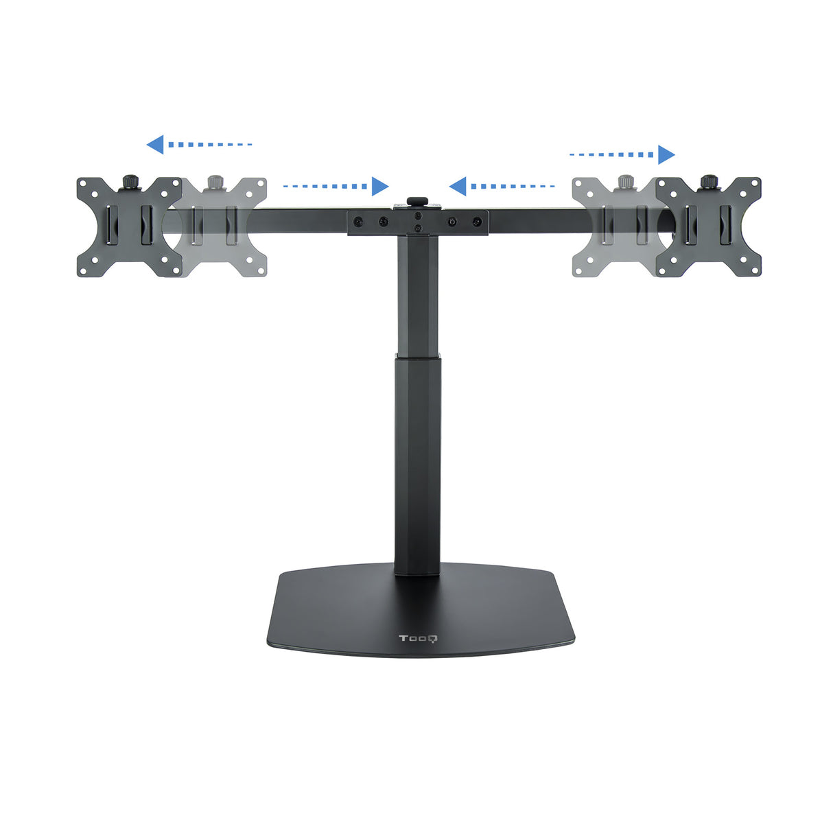 Support double-écran à poser Tooq DB1727TN 17"-27" (6kg max) (Noir)