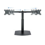 Support double-écran à poser Tooq DB1727TN 17"-27" (6kg max) (Noir)