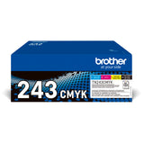 Pack 4 toners Brother TN-243CMYK - Impression jusqu'a 1 000 pages