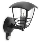 Applique murale extérieure - PHILIPS - Creek - Noir - Avec capteur - IP44