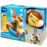 Porteur a Bascule P'tit Galop, Mon Poney Basculo 2en1 - VTECH BABY - Parlant et Lumineux - Multicolore