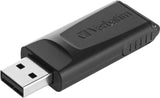 Clé USB 2.0 Verbatim Slider - 128Go (Noir)