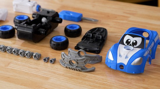 Voitre télécommandée - TOOKO - CONSTRUIS MA VOITURE DE POLICE RC - Technologie follow-me - Des 2 ans