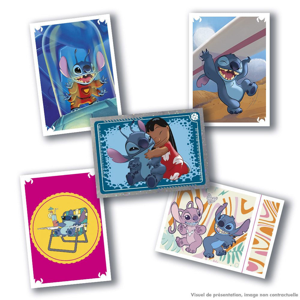 Album + 3 pochettes - PANINI - STITCH 2 - MON SUPER SCRAPBOOK - 15 stickers