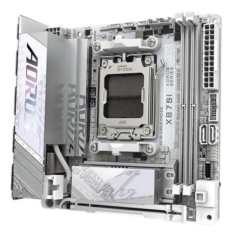 Carte mere - GIGABYTE - X870I AORUS PRO ICE - Format Mini-ITX - Chipset AMD X870 - DDR5 & PCIe 5.0 - WiFi 7