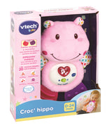 VTECH BABY - Hochet Croc'Hippo - Peluche Texturée Rose