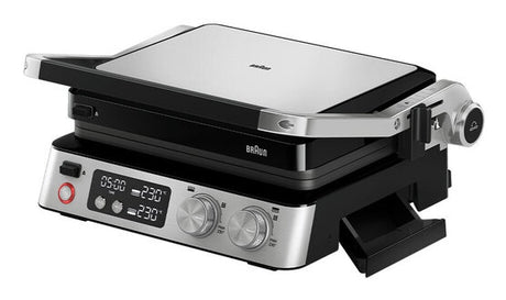 Grill multifonctions - BRAUN - Multi Grill 7 - 2000 W - 3 positions de chauffe - Noir / Acier