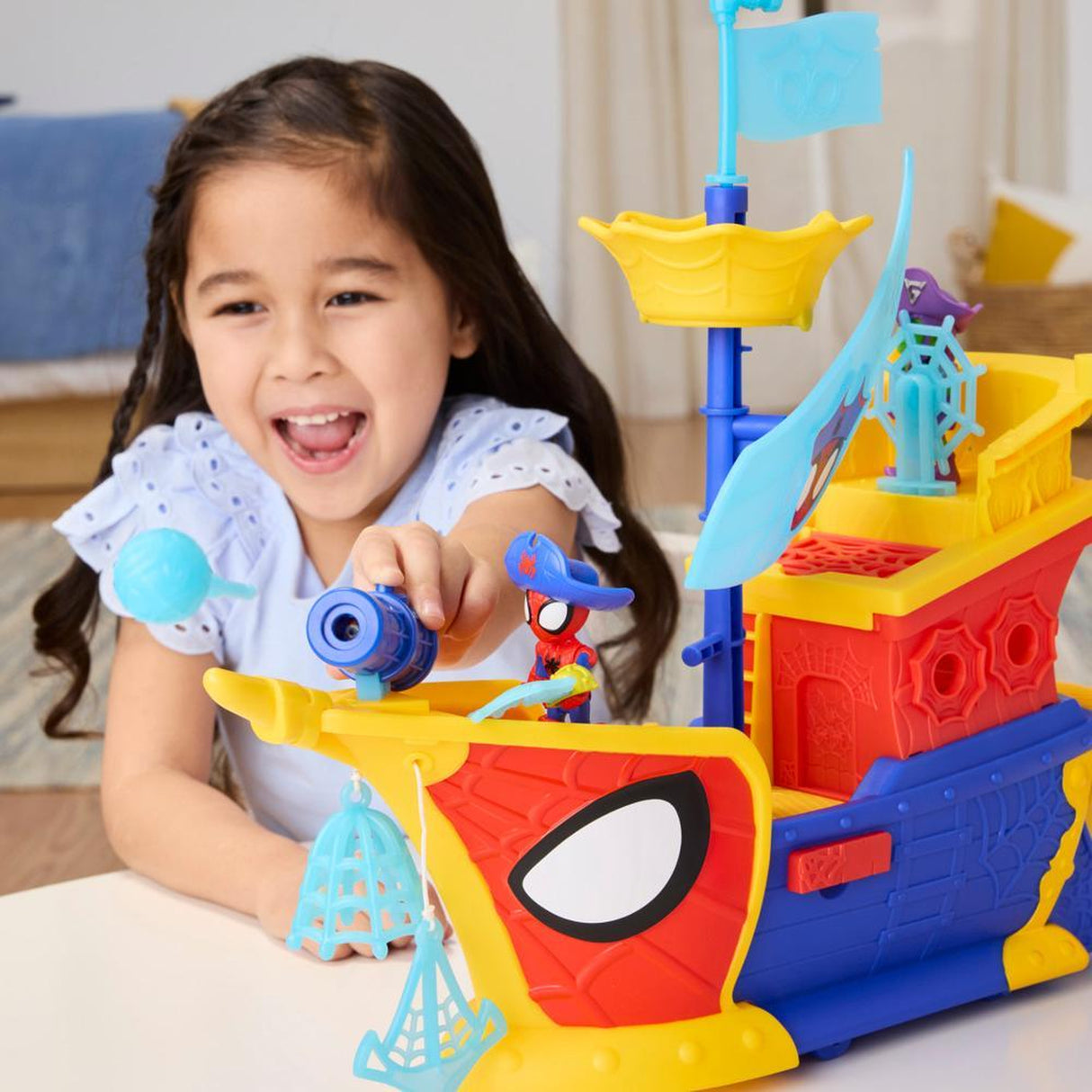 Bateau de pirates Spidey Bulles et toiles Water-Webs, Marvel Spidey et ses Amis Extraordinaires, des 4 ans