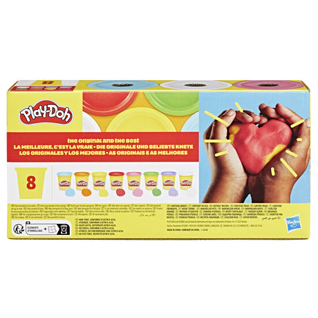 Play-Doh 8 couleurs arc-en-ciel, pots de pâte a modeler de 85 g