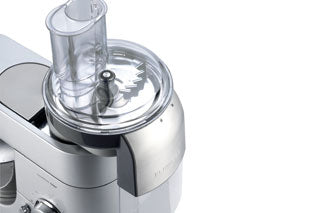 Râpe-éminceur KENWOOD AT340 - Double cheminée avec gobelet doseur - 7 disques en acier inoxydable