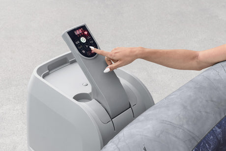 Spa gonflable BESTWAY - Lay-Z-Spa San Fransisco - Hydrojets - 230 x 230 x 71 cm - 5 a 7 places - Carré (couverture, 5 appuie-tete)