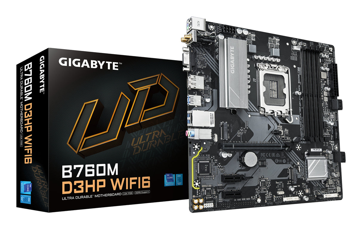 Carte Mère Gigabyte B760M D3HP WiFi6 DDR5 (Intel LGA 1700) Micro ATX
