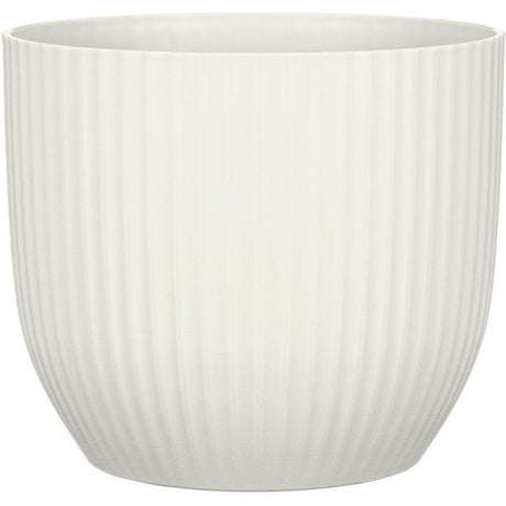 Pot de fleurs rond - DEROMA - 231 - 10 L - Ř 27 cm - Blanc