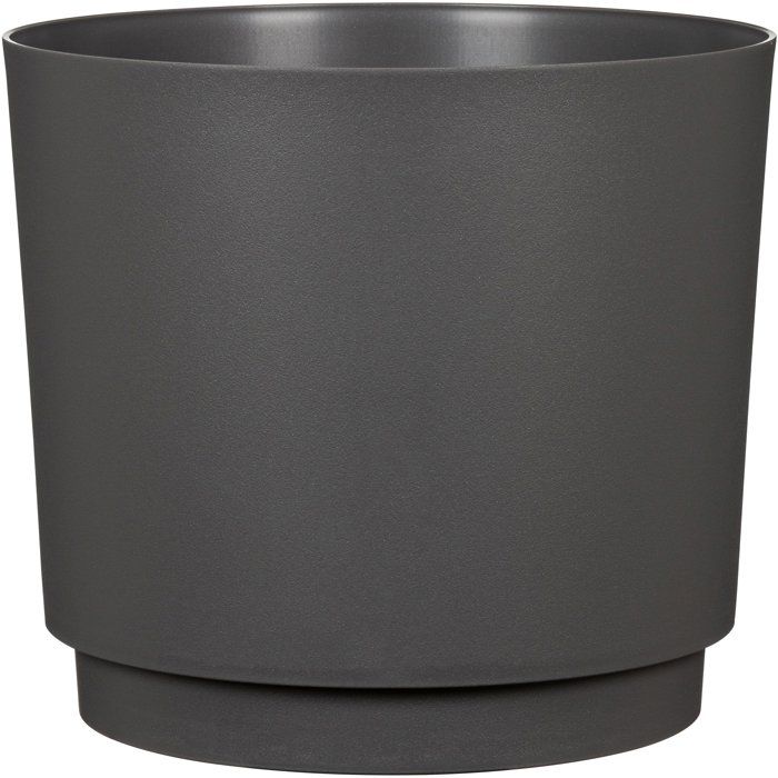 Cache-pot rond - GARDEN ID - Plano - Ř 25 - 7 L - H 22 cm - Anthracite