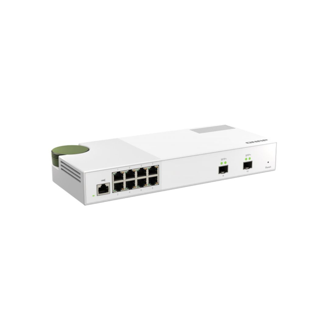 Switch Qnap QSW-M1208-8C - 8x 2,5GbE (RJ45) + 2x SFP+ 10 GbE - Garantie 2 ans.