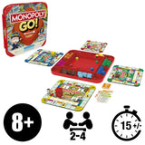 Monopoly GO!, Jeu de société, Jeu de plateau familial, Durée 15 min, Inspiré du jeu mobile, a partir de 8 ans