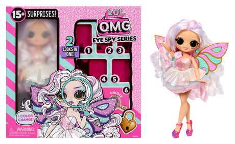 L.O.L. Surprise! - OMG Eye Spy Series - Fairy - 1 Poupée, Vetements, Accessoires, Indices a Résoudre, Surprises a Découvrir