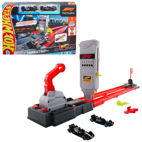 Ensemble véhicule de course et piste Hot Wheels JKM88 Multicolore