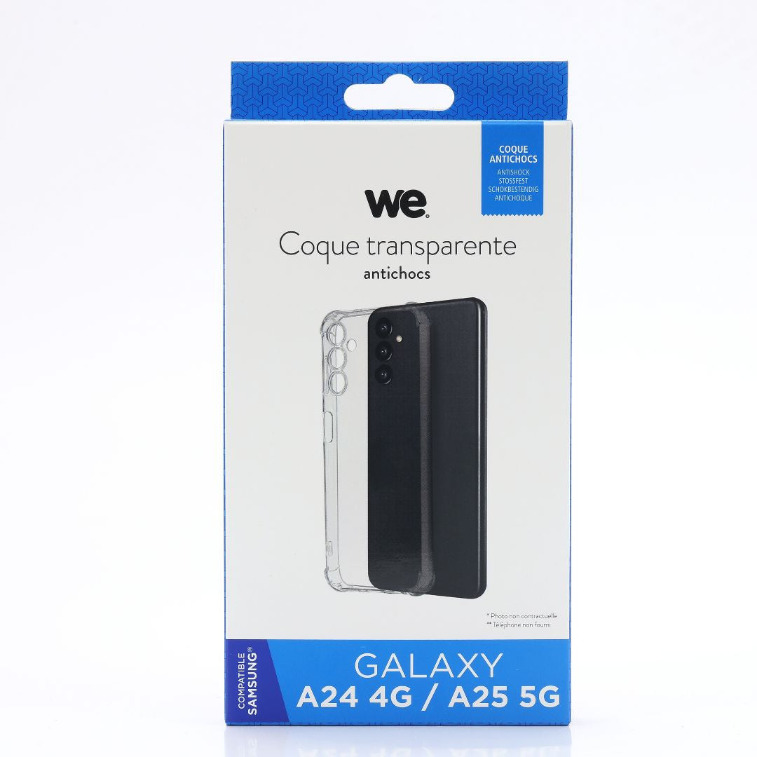 WE Coque de protection TPU SAMSUNG GALAXY A24 4G / A25 5G Transparent