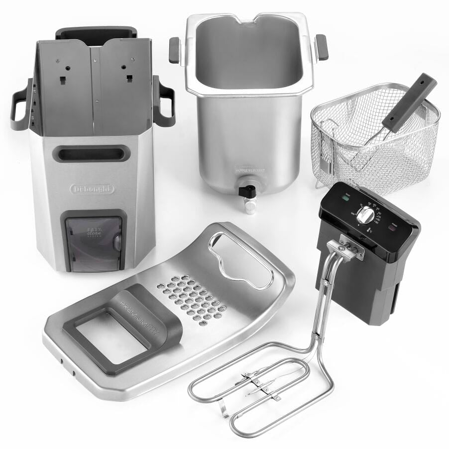 DELONGHI F44532CZ Friteuse électrique semi-professionnelle PremiumFry - Inox