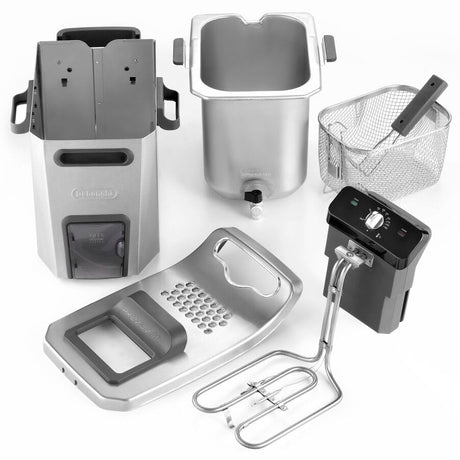 DELONGHI F44532CZ Friteuse électrique semi-professionnelle PremiumFry - Inox