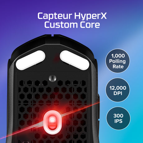 Souris Gaming Sans Fil - HyperX Pulsefire Haste 2 Core - pour PC - Noir