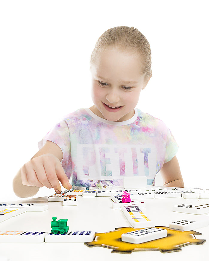 Jeu de dominos Mexican Train TACTIC - Boîte métal - Multicolore - 30 min - Adulte