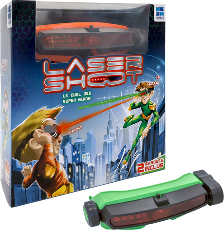 Jeu de société - MEGABLEU - Laser Shoot - Duel au laser avec masques et vies a perdre