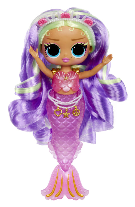 L.O.L. Surprise! Tweens - Sirene Cléo - Poupée avec queue de sirene qui change de couleur, Nageoire mobile, Accessoires -  4 ans
