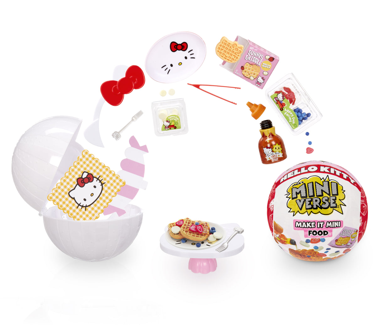MGA Miniverse - Hello Kitty - Jeu Créatif - Boissons ou nourriture - Loisirs créatif et décoratif en résine - Non Comestible - 8 ans