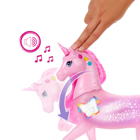 Licorne Sons - MATTEL - JCP78 - 20 combinaisons de sons - Lumieres personnalisables - Pour enfants 3-10 ans