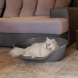 Panier-Corbeille SIESTA DELUXE Taille 4 - 61,5*45*21,5 cm - Gris fonçé -FERPLAST
