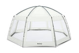 BESTWAY - Dôme de protection pour piscine - Octogonal 600 x 600 x 295 cm - Gris