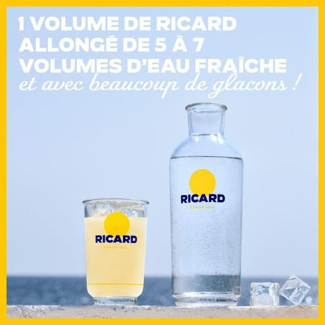 Coffret Ricard - Pastis de Marseille - Années 50 - Apéritif anisé - 45,0% Vol. - 70cl