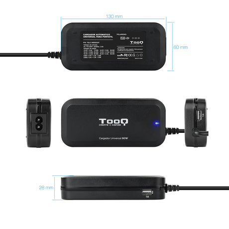 Chargeur universel TooQ 90W - 12 embouts
