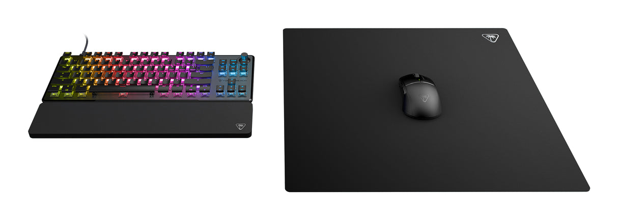 Tapis de souris de jeu - Turtle Beach SenseCore Square - Surface micro-tissée, équilibré, confortable
