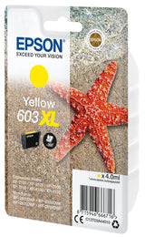Cartouche d'encre 603 XL Jaune - Epson - Etoile de mer (C13T03A44010) - Faible coűt et fiabilité