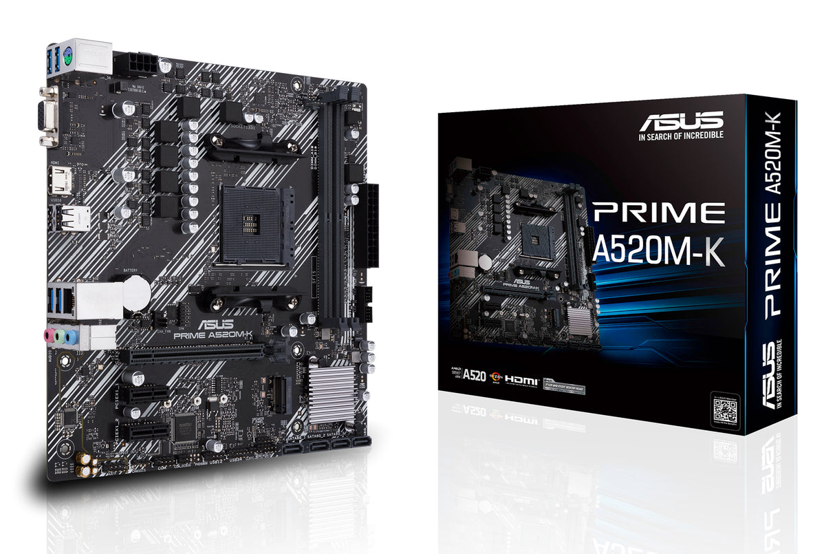 Carte Mère Asus Prime A520M-K (AM4) Micro-ATX