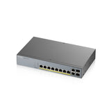 Switch réseau ethernet Gigabit Zyxel CCTV GS1350-HP - 10 ports dont 8x PoE+