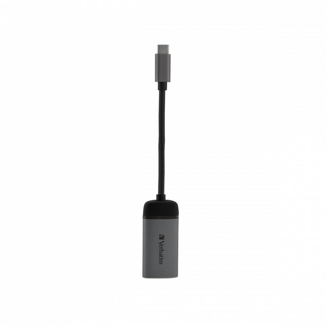 Cable Adaptateur Verbatim USB type C vers HDMI 2.0 10cm (Argent)