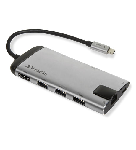 Station d'accueil portable USB-C 3.0 Verbatim Multi-Port (Argent)