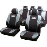 Lot  de 5 housses avant arriere 2/3 1/3 et appuie tete - WRC - universelles - Fixation simple -Compatible Airbag