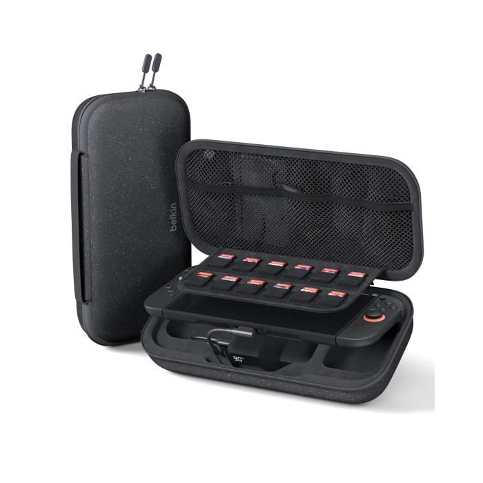 Pochette de rangement avec batterie externe - BELKIN - Nintendo Switch 2 - Anthracite