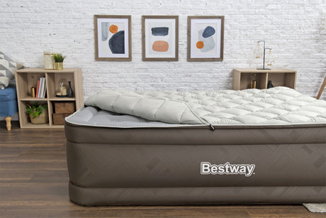 Matelas gonflable - BESTWAY - Tough Guard Fortech - 2 places - Pompe électrique - 350 kg de charge