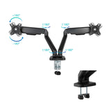 Support double-écran à fixer Tooq DB5132TNR 17"-32" (9kg max) (Noir)