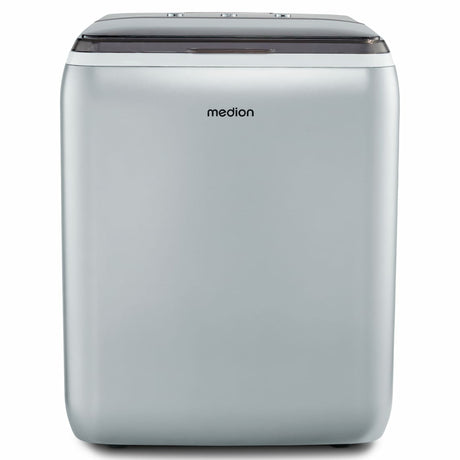 Machine a glaçons cristallins – MEDION MD11950 – Réservoir eau 2,6L – 15kg/24h – 2 tailles – 10 minutes – Inox