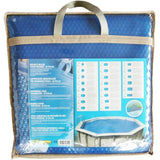 Bâche a bulles pour piscine bois - UBBINK - Hexagonale 410 - Bleue - 400 microns