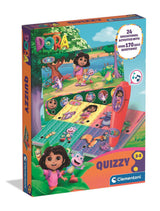 Clementoni - Quizzy - Dora - Jeu avec stylo intéractif - Sonore et lumineux - Des 3ans